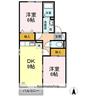 カルフール松本 A棟【2階】の間取り