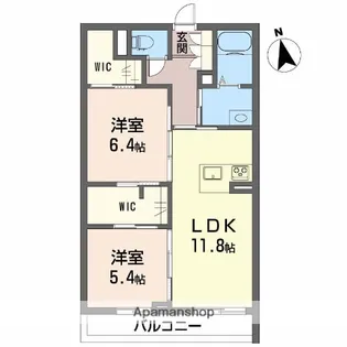 ベレオ生石【303号室】の間取り