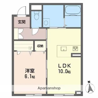 エスパルク レジデンス【1階】の間取り