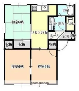 ヴィオラM A棟【2階】の間取り