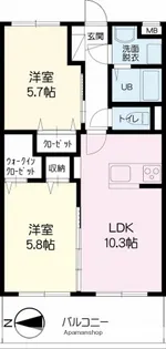 ウイング コート【3階】の間取り