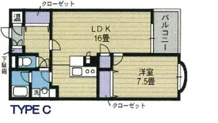 メゾン・ド・エディフィス【310号室】の間取り