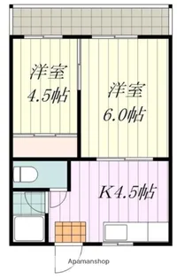 白石アパート【201号室】の間取り