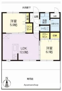 アベリア【1階】の間取り