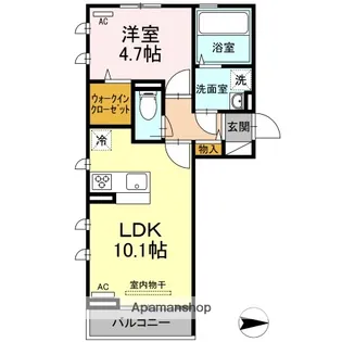 カトレアⅢ【3階】の間取り
