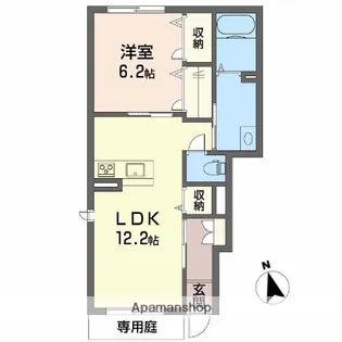 アリビオ・K【1階】の間取り