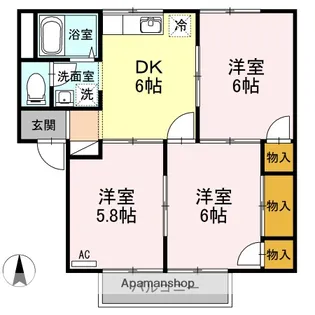 ルミエール22 B棟【1階】の間取り