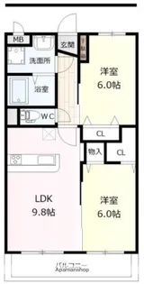 PRIME COURT【1階】の間取り