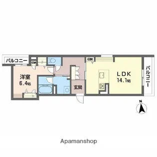 シャーメゾンマヒナ【2階】の間取り
