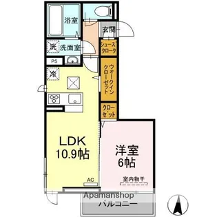 スペランツァ ドゥーエ【1階】の間取り