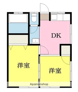双葉ハイツ【2階】の間取り