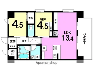 パグロ城北【501号室】の間取り