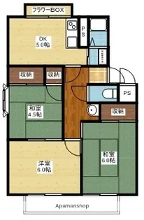メゾン・ド・ヴァンベールB棟【2階】の間取り