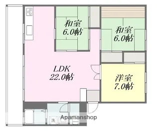 仙波マンション【3階】の間取り