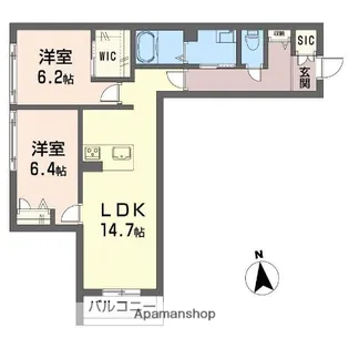 ほたる川【1階】の間取り