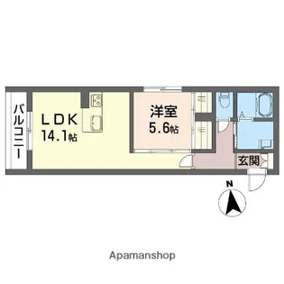 ほたる川【1階】の間取り