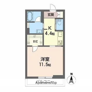 シャーメゾン セルディーナ【1階】の間取り