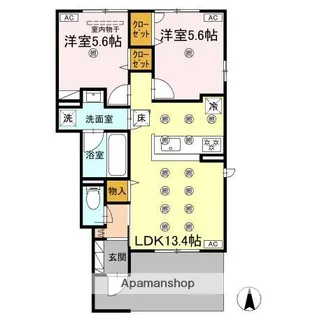 アヴェンセ C棟【1階】の間取り