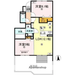 D-room SachiⅢ【1階】の間取り