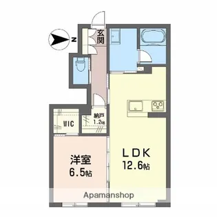 シャーメゾン椿【1階】の間取り