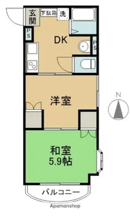 マルイブーゲンビリア【5階】の間取り