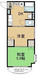 マルイブーゲンビリア【6階】の間取り