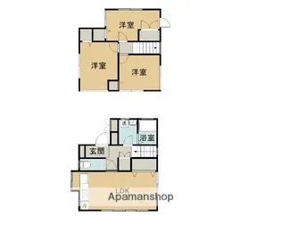 神拝ヴィレッジ【1階】の間取り