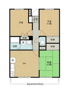 ルミウス喜多川Ⅰ【2階】の間取り