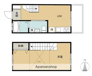 リアンボヌール【1階】の間取り