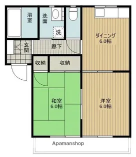 フレグランス喜多川【1階】の間取り