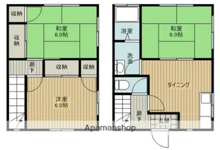 メゾネット田坂【2階】の間取り