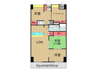 マルイラベンダーヒルズ【7階】の間取り