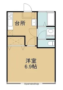 弁財天アパートパートⅢ【2階】の間取り
