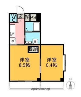 グランディア局【3階】の間取り