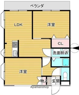 グレース河上【3階】の間取り