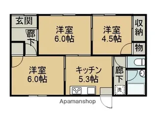 愛媛県西条市古川甲【一戸建】の間取り