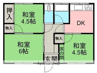 愛媛県西条市古川甲【一戸建】の間取り