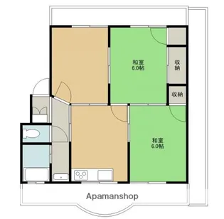 松本マンションⅠ【3階】の間取り