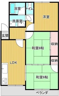 一色第3マンション【1階】の間取り