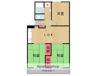 石川マンションⅠ【3階】の間取り