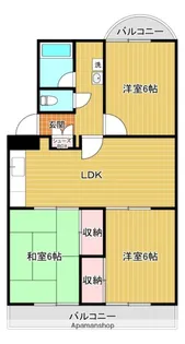 石川マンションⅠ【3階】の間取り