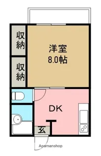 サンハイツK【1階】の間取り