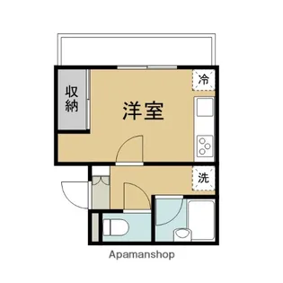 1Rの間取り画像