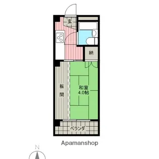 新町ハイツ【5階】の間取り