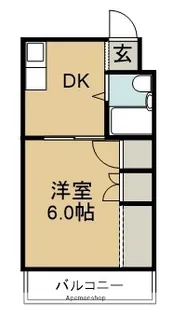 八千代ハイツ【2階】の間取り