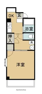 アサヒレジデンス【3階】の間取り