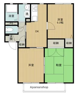 パークサイド328【2階】の間取り