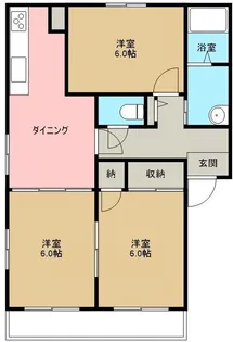 パークサイド328【1階】の間取り