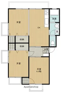 EAST−1【3階】の間取り