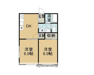 レピュートメイ【2階】の間取り